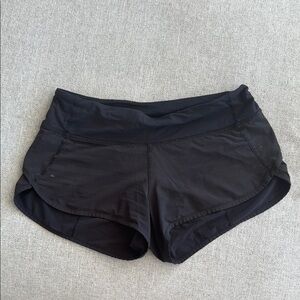 Lululemon Athletica Black Athletic Shorts Lightweight Moisture-Wicking